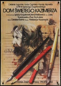 9p142 DOM SWIETEGO KAZIMIERZA Polish 27x38 1984 Gogolewski's Dom Swietego Kazimierza, Erol artwork!