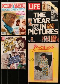 9s117 LOT OF 3 MAGAZINES AND 1 COLORING BOOK 1960s-1970s John Wayne, Picasso & more!