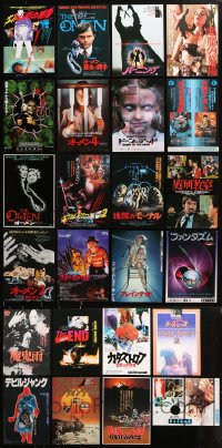 9s250 LOT OF 24 HORROR JAPANESE CHIRASHI POSTERS 1980s-2000s a variety of scary movie images!