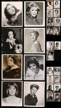 9s361 LOT OF 35 8X10 STILLS OF FEMALE PORTRAITS 1930s-1960s leading & supporting actresses!