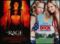 9s465 LOT OF 30 UNFOLDED DOUBLE-SIDED AND SINGLE-SIDED 27X40 DICK AND RAGE: CARRIE II ONE-SHEETS 1999