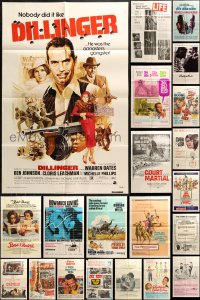 9s216 LOT OF 33 FOLDED ONE-SHEETS 1960s-1970s great images from a variety of different movies!