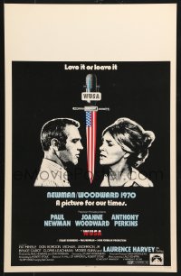 9t283 WUSA WC 1970 Paul Newman, Joanne Woodward, cool political conspiracy artwork!