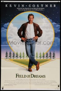 9w367 FIELD OF DREAMS 1sh 1989 Kevin Costner baseball classic, if you build it, they will come!