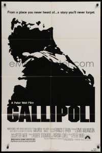 9w401 GALLIPOLI 1sh 1981 Peter Weir, Australians Mel Gibson & Mark Lee in World War I!