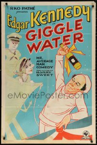 9w413 GIGGLE WATER 1sh 1932 Kennedy & Florence Lake find champagne and build a boat to christen it!