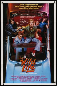 9w973 WILD LIFE 1sh 1984 Lea Thompson, Christopher Penn, cool convertible!