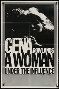 9w981 WOMAN UNDER THE INFLUENCE 1sh 1974 John Cassavetes, close-up of Gena Rowlands!