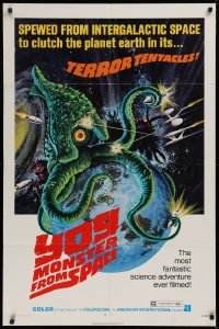 9w992 YOG: MONSTER FROM SPACE 1sh 1971 it was spewed from intergalactic space to clutch Earth!