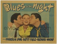 1a307 BLUES IN THE NIGHT LC 1941 Priscilla Lane between Richard Whorf and Jack Carson!