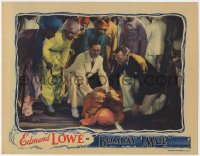 1a309 BOMBAY MAIL LC 1934 great close up of Edmund Lowe over wounded Indian man, ultra-rare!