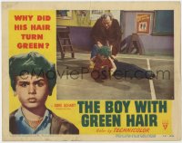 1a314 BOY WITH GREEN HAIR LC #3 1948 great images of Dean Stockwell, a kid who wants to end war!