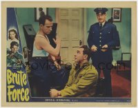 1a321 BRUTE FORCE LC #4 1947 angry Hume Cronyn beats information out of convict Sam Levene!