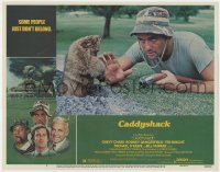 1a326 CADDYSHACK LC #2 1980 completely wacky close-up of Bill Murray with gopher and hose!