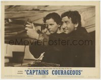 1a339 CAPTAINS COURAGEOUS LC #4 R1962 Spencer Tracy teaches Freddie Bartholomew the ways of the sea!