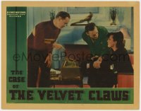 1a344 CASE OF THE VELVET CLAWS LC 1936 Warren William, Wini Shaw, Eddie Acuff & fake lie detector!