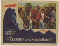 1a928 TREASURE OF THE SIERRA MADRE LC #7 1948 Humphrey Bogart, Holt & Huston meet with Indians!