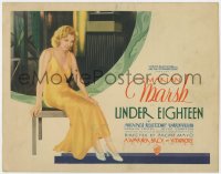 1a214 UNDER EIGHTEEN TC 1931 poor Marian Marsh almost has an affair with a rich playboy, very rare!