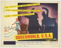 1a215 UNDERWORLD, U.S.A. TC 1960 directed by Sam Fuller, great image of shadows on brick wall!