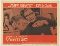 1a951 VERTIGO LC #3 1958 Alfred Hitchcock, James Stewart is comforted by Barbara Bel Geddes!