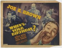 1a227 WHEN'S YOUR BIRTHDAY TC 1937 great images of wacky Joe E. Brown, Edgar Kennedy, Marian Marsh!