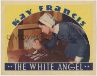 1a972 WHITE ANGEL LC 1936 angelic beautiful Kay Francis as Florence Nightingale helping soldier!