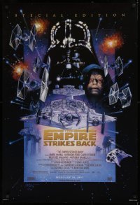 1c607 EMPIRE STRIKES BACK style C advance 1sh R1997 George Lucas, cool montage art by Drew Struzan!