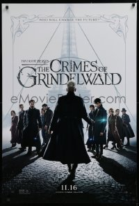 1c613 FANTASTIC BEASTS: THE CRIMES OF GRINDELWALD teaser DS 1sh 2018 who will change the future?