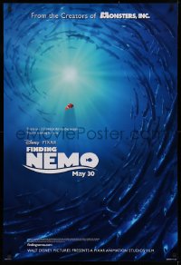 1c620 FINDING NEMO advance DS 1sh 2003 Disney & Pixar, Nemo surrounded by huge school of fish!