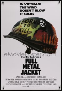 1c628 FULL METAL JACKET advance 1sh 1987 Stanley Kubrick Vietnam War movie, Philip Castle art!