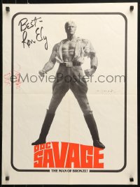 1c362 DOC SAVAGE 20x27 special poster 1975 Ron Ely is The Man of Bronze, written by George Pal!