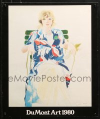 1c225 DUMONT ART 1980 19x23 museum/art exhibition 1980 art of Celia Carennac by David Hockney!