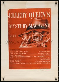 1c117 ELLERY QUEEN'S MYSTERY MAGAZINE signed #170/350 23x31 art print 1960s by a fictitious author!