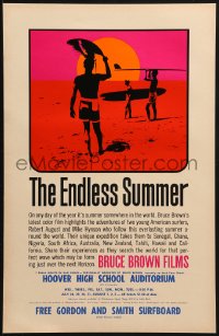 1c369 ENDLESS SUMMER 11x17 special poster 1965 Bruce Brown, John Van Hamersveld art, predates 1sh!