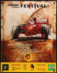 1c372 F1 FESTIVAL 17x22 Canadian special poster 2000 art of a Formula 1 F1 sports car