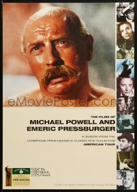 1c170 FILMS OF MICHAEL POWELL & EMERIC PRESSBURGER 17x23 English film festival poster 2000s film tour