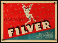 1c250 FILVER 12x16 French advertising poster 1930s D'ylen art of clown in suspenders!