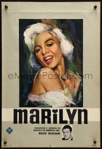 1p310 MARILYN Belgian 1963 great sexy close up art of Monroe by Ray Elseviers, ultra-rare!