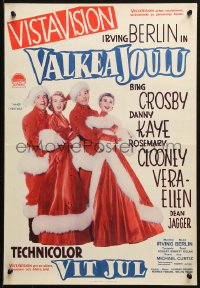 1p435 WHITE CHRISTMAS Finnish 1954 Bing Crosby, Danny Kaye, Clooney, Vera-Ellen, musical classic!