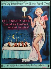 1p563 WHERE WERE YOU WHEN THE LIGHTS WENT OUT French 23x31 1968 Doris Day as sexy Statue of Liberty