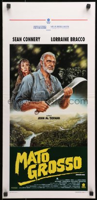 1p784 MEDICINE MAN Italian locandina 1992 full-length Sean Connery & Lorraine Bracco!