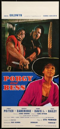 1p797 PORGY & BESS Italian locandina 1962 Sidney Poitier, Dorothy Dandridge, Otto Preminger!