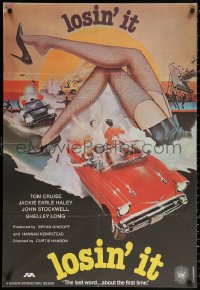 1p207 LOSIN' IT Lebanese 1983 young Tom Cruise, cool different sexy artwork of legs & car!