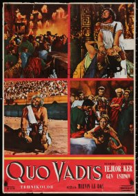 1p486 QUO VADIS Yugoslavian 22x32 1951 sexy Deborah Kerr & Robert Taylor in Ancient Rome!