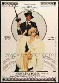 1p507 TRASHY LADY video Yugoslavian 20x28 1985 Bonnie & Clyde-like image of Harry Reems & Ginger Lynn!