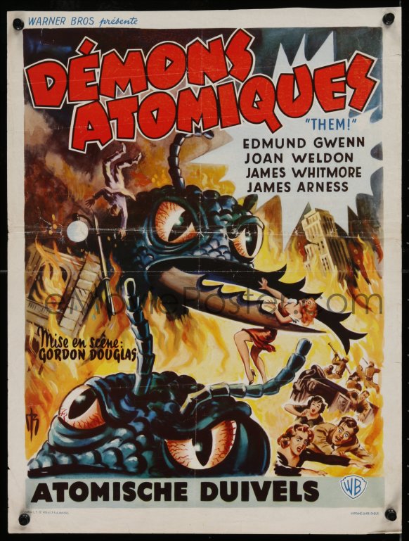 Emovieposter Com P Them Belgian Classic Sci Fi Different Art Of Horror Horde Of Giant