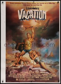 1r763 NATIONAL LAMPOON'S VACATION printer's test 1sh 1983 Chevy Chase and cast by Boris Vallejo!