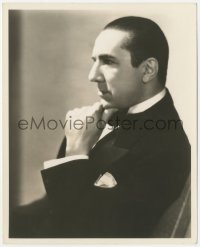 1t148 BELA LUGOSI deluxe 8x10.25 still 1930s wonderful seated youthful profile portrait in tuxedo!