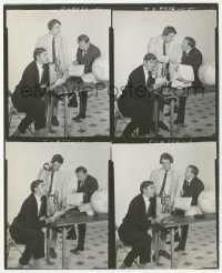 1t161 BEYOND THE FRINGE stage play 8x10 contact sheet 1962 Peter Cook, Jonathan Miller, Alan Bennett