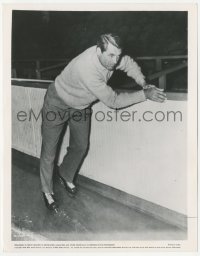 1t169 BISHOP'S WIFE candid 8x10.25 still 1948 Cary Grant is not very nimble on his ice skates!